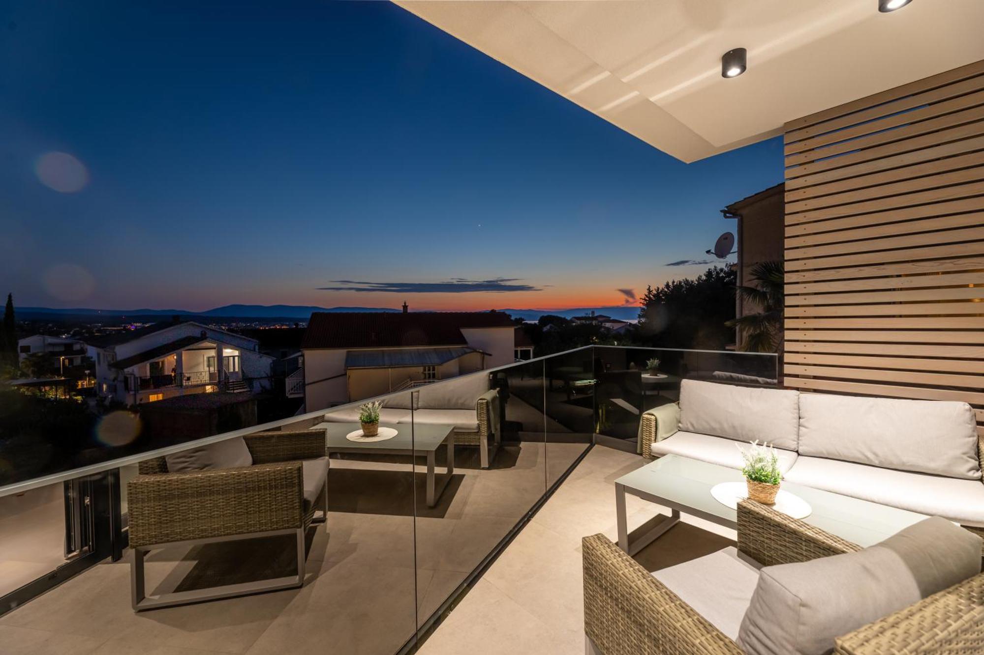 Villa Aurea Apartments Malinska De Luxe Luaran gambar